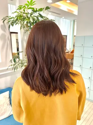 セミロング カラー パーマ ヘアアレンジ 🌈インナーカラー ‘ショウマ’🌈のヘアスタイル