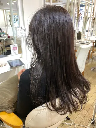 ロング カラー ヘアアレンジ 奥秋 理紗　sai xのヘアスタイル