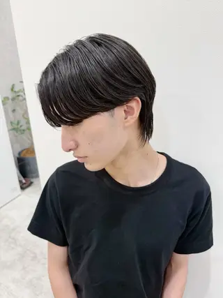 ミディアム メンズ 師藤 達也のヘアスタイル