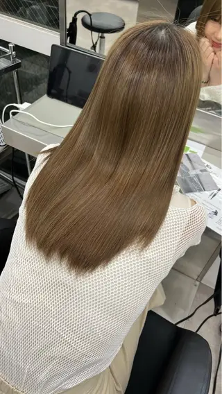 セミロング 似合わせカラー ブリーチ/店長レンのヘアスタイル