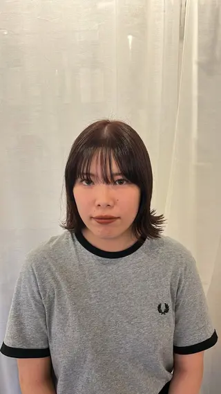 ミディアム カラー はな SPURのヘアスタイル