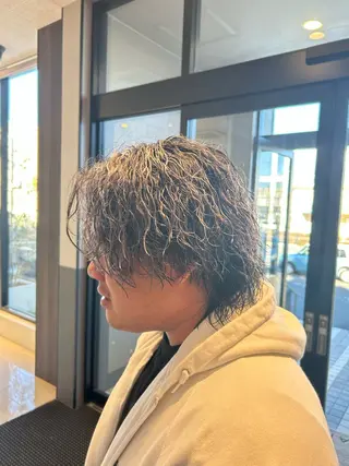ショート カラー パーマ メンズ メンズ専門 米山諒✂️のヘアスタイル