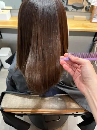 ミディアム カラー パーマ ヘアアレンジ メンズ キッズ ネイル マツエク・マツパ アイブロウ 久木原 ゆりのヘアスタイル