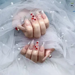 ネイル パーツ全部¥110 サロンミミのネイルデザイン