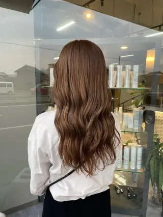 ロング カラー マキノ キョウカのヘアスタイル