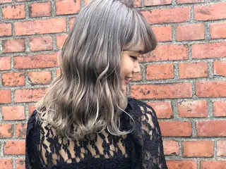 セミロング カラー 及川 祐輔のヘアスタイル