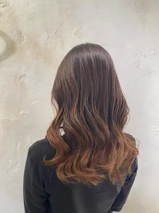 セミロング カラー 【透明感カラー】 harunaのヘアスタイル