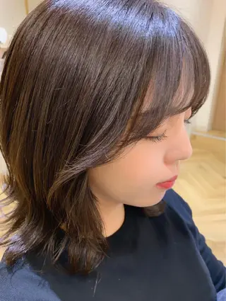 ミディアム 大人韓国ヘア🎀 しょうこLuanaのヘアスタイル