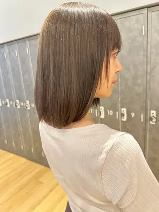 ミディアム カラー 中尾 碧斗のヘアスタイル