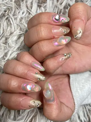 セミロング ネイル ✴︎ Delightのネイルデザイン