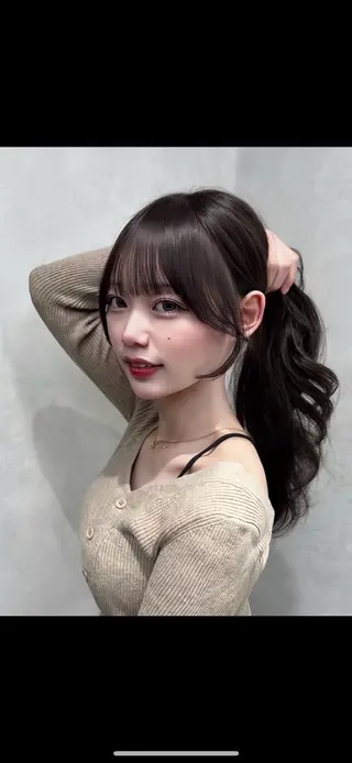 ロング カラー ヘアアレンジ ⭐️銀座/ショート/ 艶カラー/りょうがのヘアスタイル