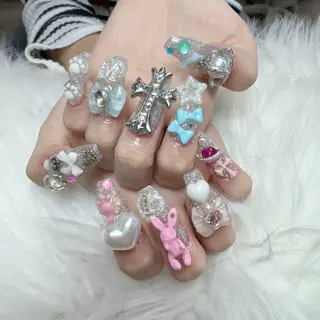ネイル 🎀nana🫧 ワンホンネイル🎀のネイルデザイン