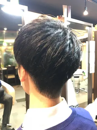 ショート メンズ ❣️大人色気レイヤー 美髪縮毛 金山❣️のヘアスタイル