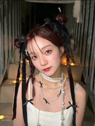 ロング ハイトーン/ゆるふわ 🧚𖥔ׁTOMO♡のヘアスタイル