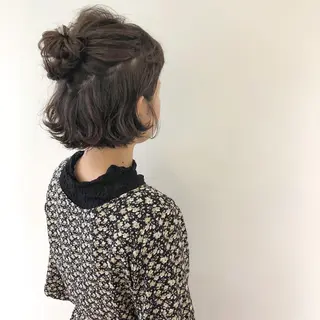 ショート ヘアアレンジ 梅田 千亜希のヘアスタイル