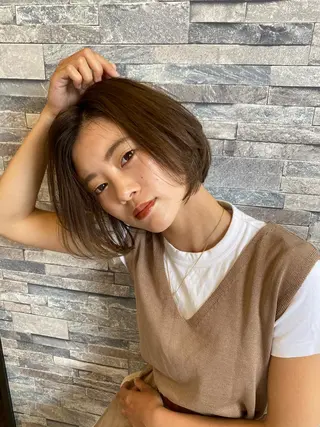ショート カラー デザインカラー モデル募集🌈のヘアスタイル