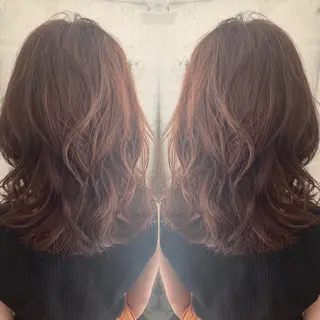 ミディアム カラー ✨縮毛矯正/髪質改善 錦糸町/松坂拓馬のヘアスタイル