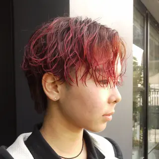 ショート カラー パーマ メンズ 【メンズ特化】 イマダナツミのヘアスタイル