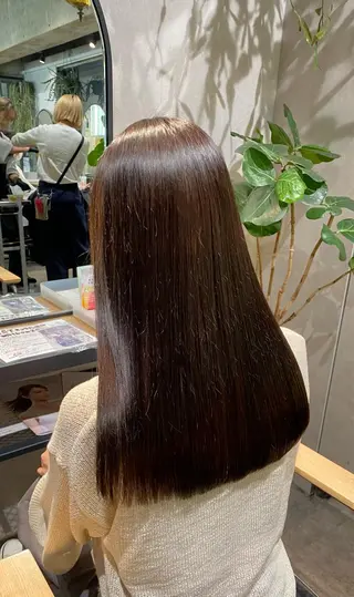 セミロング カラー お洒落カジュアル🍃 まなとのヘアスタイル