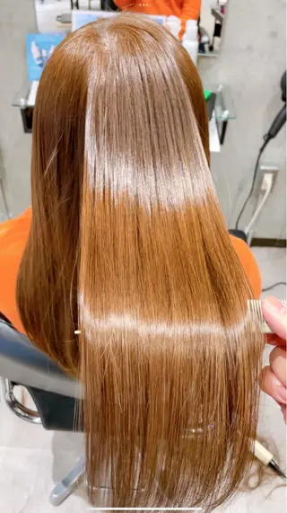 ロング カラー ドライ カット✂️髪質改善のヘアスタイル