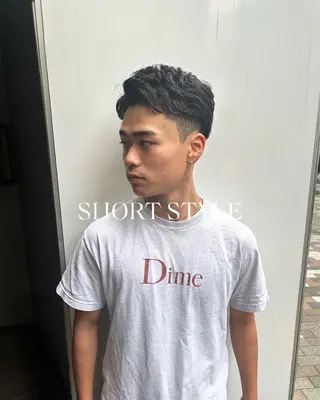 ショート パーマ メンズ 💈メンズ短髪特化 ✂︎伊藤大輝💈のヘアスタイル