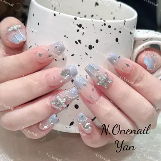 ネイル 長いだし/スカルプ/ パラシェルN.oneのネイルデザイン