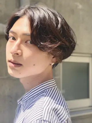 カラー パーマ メンズ 髪質改善/美髪のプ口 中島みきのヘアスタイル