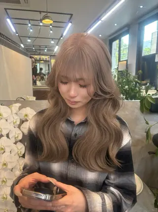 セミロング LORE🔷福岡天神 カット/カラー⭐️のヘアスタイル