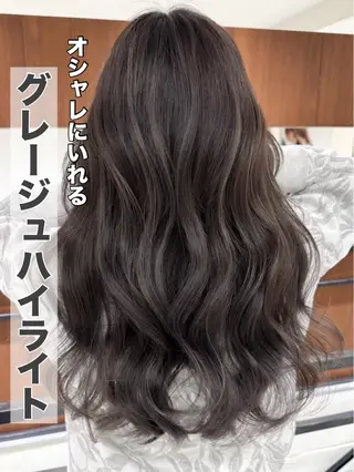 ロング カラー ハイライト/レイヤー 河原町/Manatoのヘアスタイル