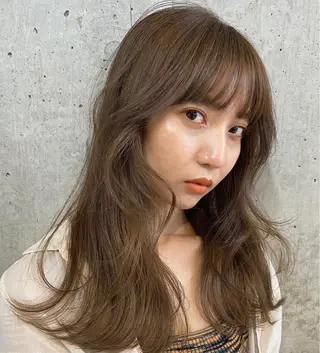 ロング カラー Pia ツボイ ケイタのヘアスタイル
