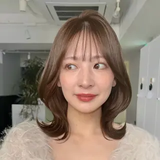 ミディアム カラー SAKI 新宿のヘアスタイル