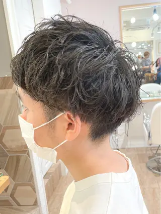 パーマ メンズ ✨カラー支持No.1 🧸ワキ カナコ🧸のヘアスタイル