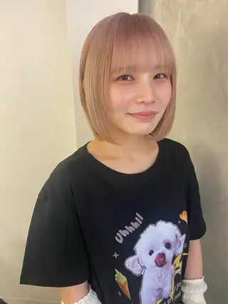 ショート カラー 森貴裕/ベージュ/ パーマ/オリーブのヘアスタイル