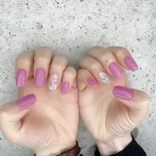 セミロング カラー パーマ ヘアアレンジ メンズ キッズ ネイル マツエク・マツパ Salon Ｋのネイルデザイン