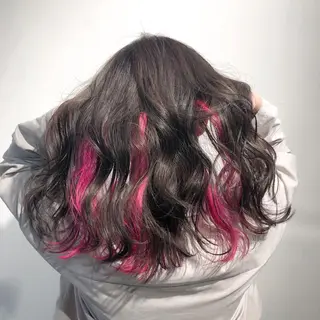 ミディアム カラー レイヤーカット 川田くるみのヘアスタイル