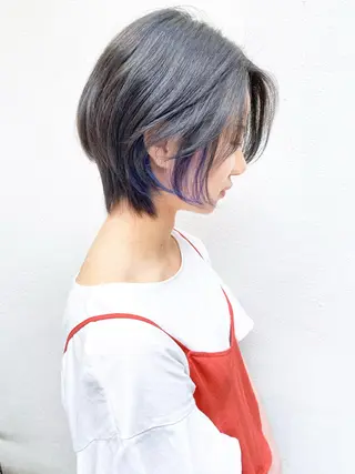 ショート カラー 髪質改善/艶髪 やまなかのヘアスタイル
