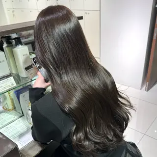 ロング カラー ヘアアレンジ ブリーチなしカラー /新百合ヶ丘/安形翔のヘアスタイル