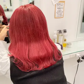 セミロング コテ巻き風パーマ 🦋にこ🦋のヘアスタイル