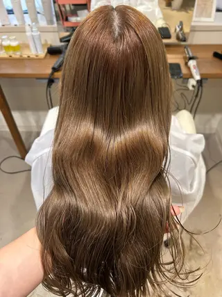 ロング shu ラベンダー/ピンクのヘアスタイル