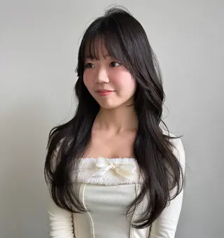 ロング カラー risako🇰🇷 韓国ヘア/レイヤーのヘアスタイル