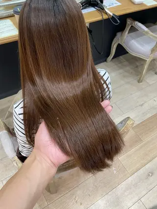 ロング カラー 松尾 遥花のヘアスタイル