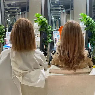 ロング カラー🩵エクステ 人気No1💓ばんりのヘアスタイル