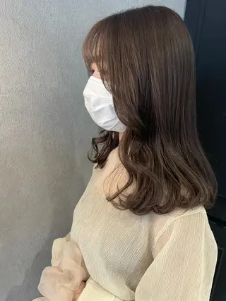 ロング カラー 酸性縮毛矯正 梅田茶屋町 Juriのヘアスタイル