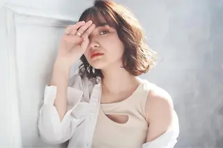 ミディアム 【髪質改善】 梅田　聡のヘアスタイル