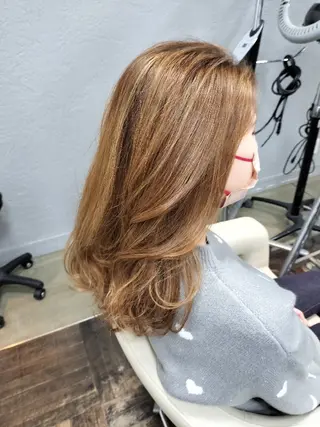 カラー セミロング 久保西🐶 Hirokiのヘアスタイル