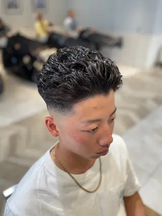 ショート パーマ メンズ メンズパーマ/カット / 古川 諒のヘアスタイル