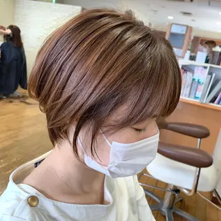 ショート カラー ショート/似合わせ レイヤー/福岡聖容のヘアスタイル