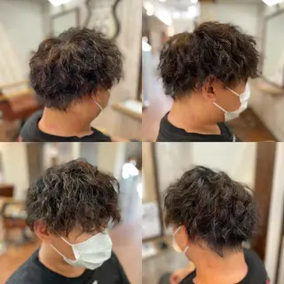 ミディアム パーマ メンズ kuroken ★feniceのヘアスタイル