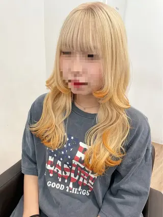 セミロング 吉留愛加/ 似合わせ/心斎橋のヘアスタイル