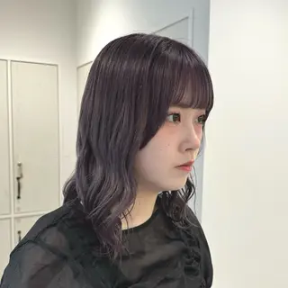 カラー りな🪽カット /縮毛/透明感カラーのヘアスタイル